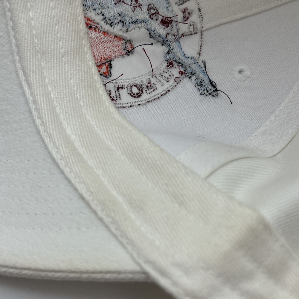 Vintage Patch Hat White Burgundy Orange Blue Florida Rodeo Paratransit - Picture 13 of 13